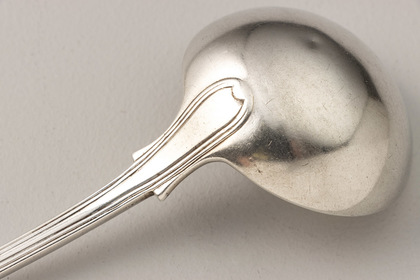 Indian Colonial Silver Sauce Ladles (Pair) - Hamilton & Co, Calcutta